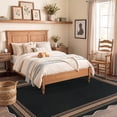 thumbnail image 5 of Nanan Scalloped Area Rug 8'x10' Edge Jute Rug, Washable Non Slip Low Pile Indoor Outdoor Rug Farmhouse Carpet for Living Room Dining Room Patio Entryway, Black Coffee, 5 of 10