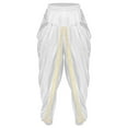 thumbnail image 2 of iiniim Men Prince Baggy Pants Satin Trousers Fairy Tale Halloween Theme Party White XXL, 2 of 6
