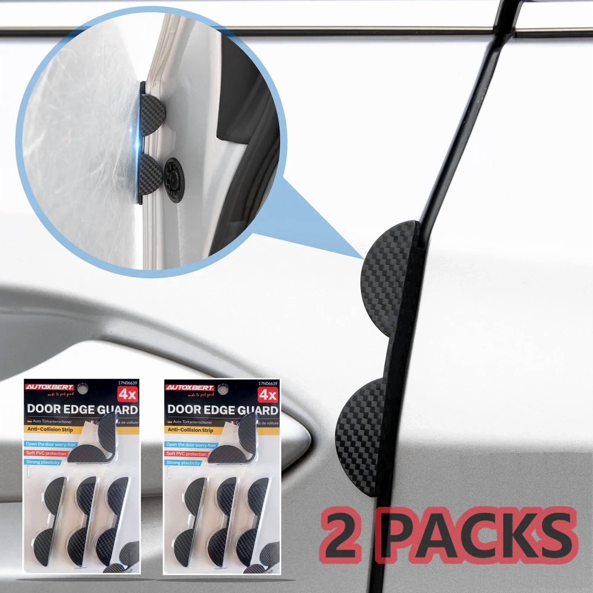 Door Edge Corner Scratch Anti-Collision Guard Protector Strip Accessories 4Pcs