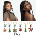 thumbnail image 3 of Unique Bargains 6 Hair Ring Pendants Christmas Elements Dreadlock Hair Clips Colorful, 3 of 5