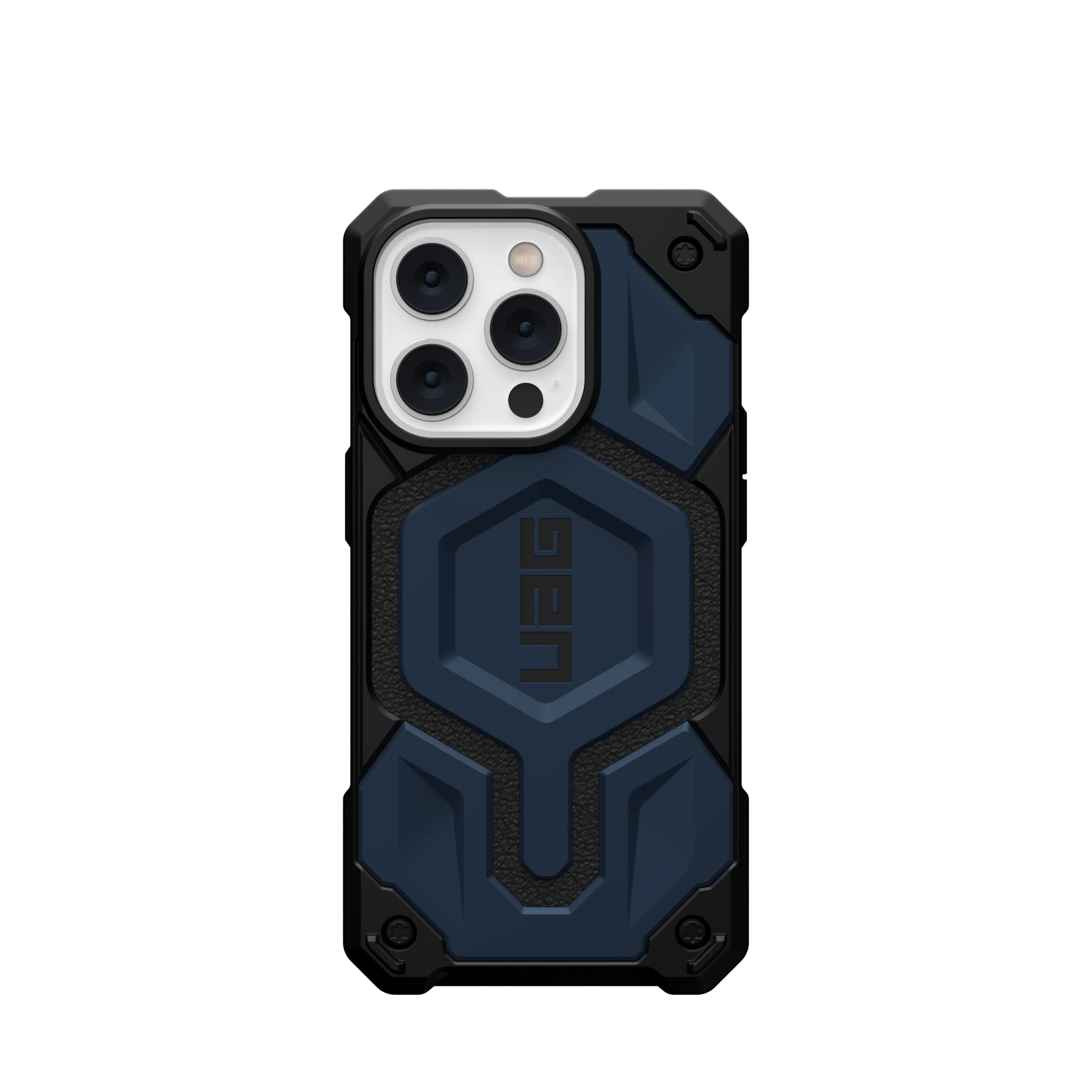 UAG iPhone 14 Pro Case Blue Mallard 6.1" Monarch Pro Built-in Magnet Compatible with MagSafe Charging Rugged Shockproof Dropproof Premium Protective Cover