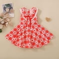 thumbnail image 2 of Zanarzt Toddler Dress Baby Girls Dress Valentines Outfit Casual Sleeveless Swing Sundress Birthday Party Summer Playwear Dresses Red,4-5 Years, 2 of 9