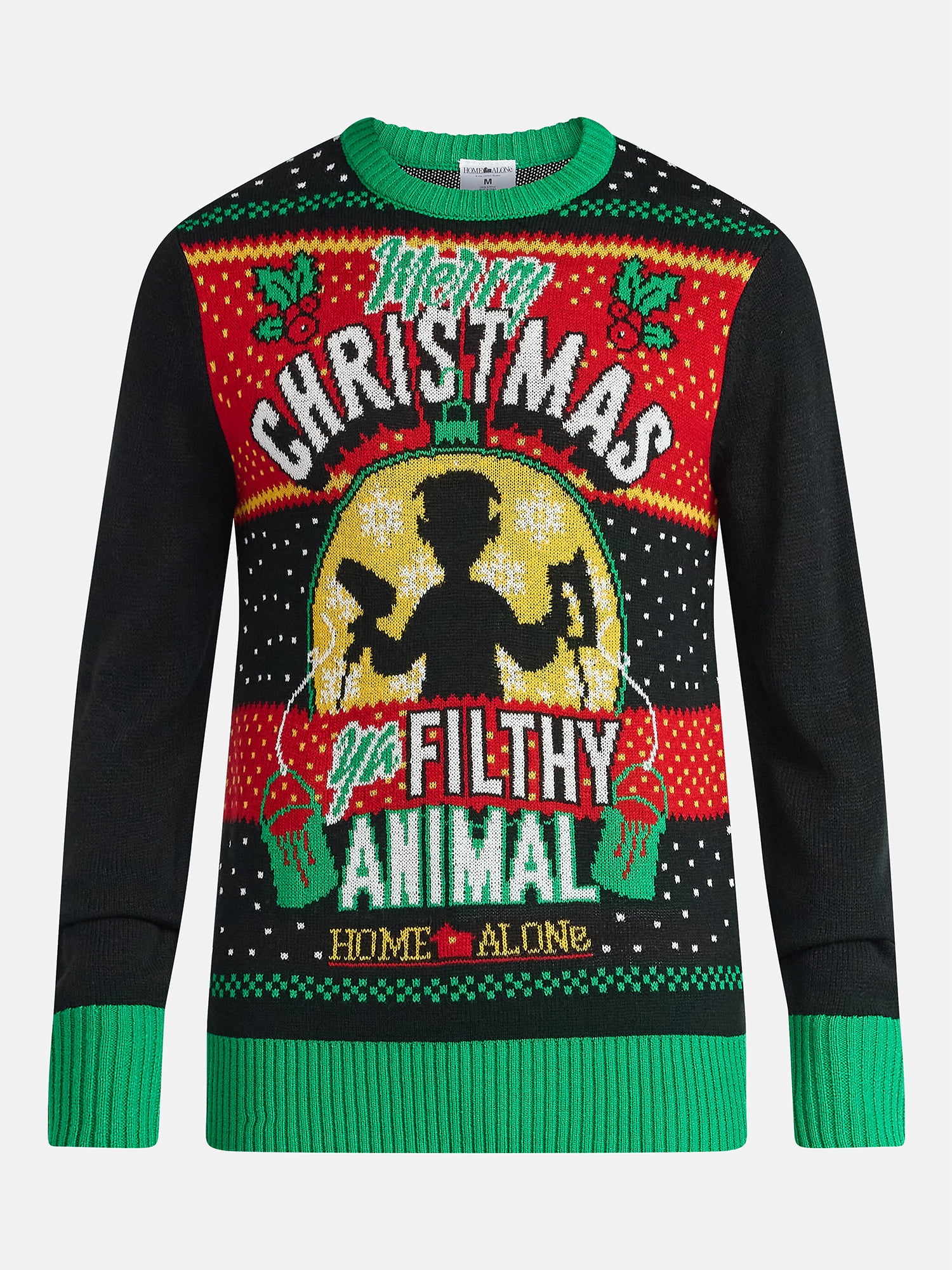 Home Alone Men's and Big Men's Filthy Animal Christmas Sweater, Sizes S-3XL