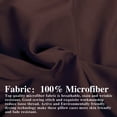 thumbnail image 4 of Organictune Brushed Microfiber Euro Pillow Shams Set of 2, 26 x 26 Soft and Breathable Square Pillow Cases, Chocolate, 26"×26", 4 of 5