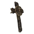 thumbnail image 6 of Rustic Western Vintage Country Cowboy Wagon Wheel Faux Wooden Wall Cross Plaque, 6 of 9