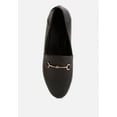 thumbnail image 6 of DARETH Horsebit Flat Heel Loafers in Black, 6 of 8