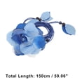 thumbnail image 3 of Unique Bargains Flower Tie Adjustable Waist Belt for Women Blue, 3 of 6