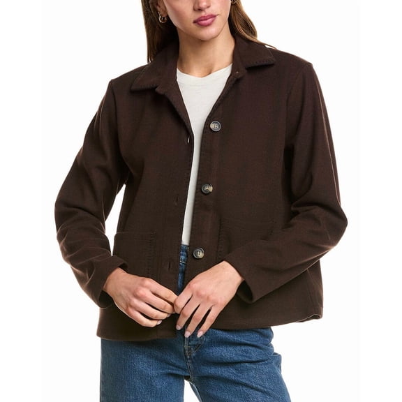 BeachLunchLounge womens  Tasha Jacket, XL, Brown