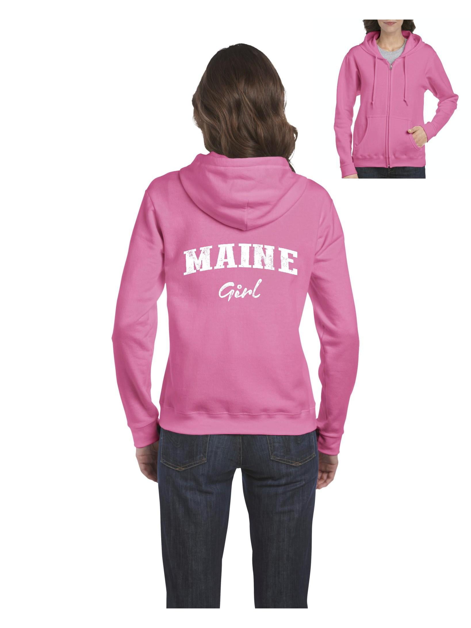 Mom's Favorite Maine Women FullZip Hooded Sweatshirt