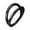 Black, variant on hengtong Double Open Stacked Lip Ear Nose s Hoop Septum Clickers 0.12cmx1cm