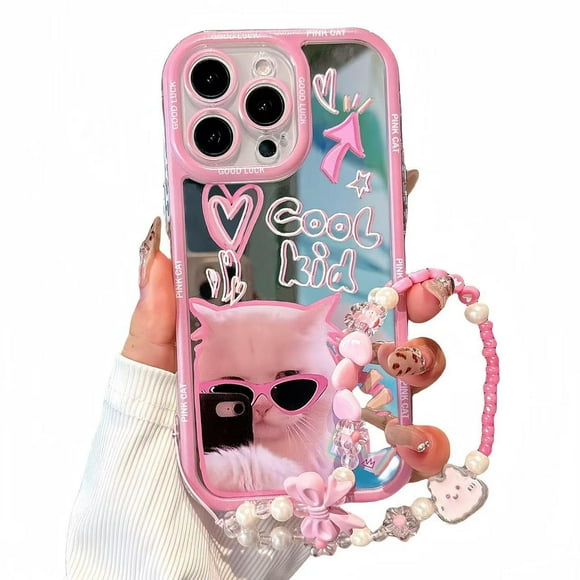 Funda Pretaco para iPhone 15 Plus con Correa de Mano para Mujer