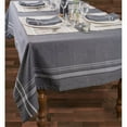 thumbnail image 2 of DII Gray French Chambray Tablecloth, 60x120", 100% Cotton, 2 of 3