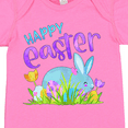 thumbnail image 4 of Inktastic Happy Easter Blue Bunny and Eggs in Grass Boys or Girls Baby Bodysuit, 4 of 5