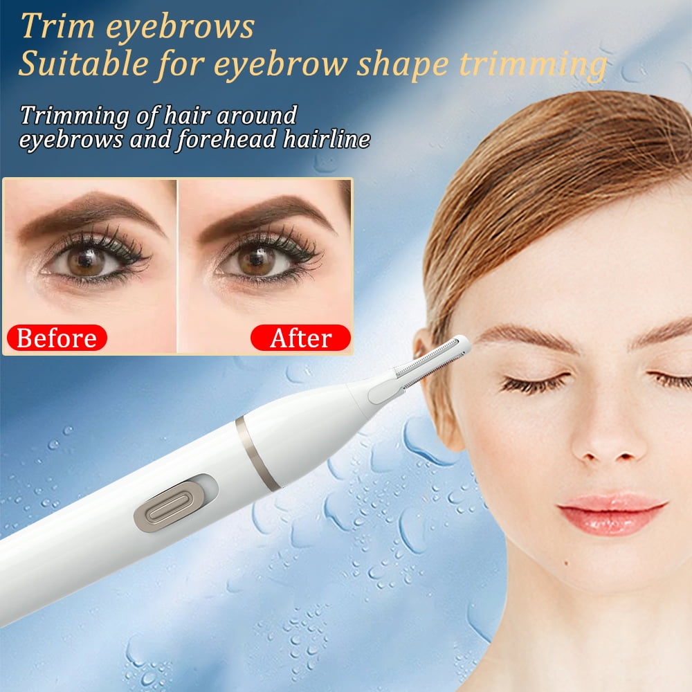 HLONK 5 in 1 Women Painless Hair Remover,Facial Hair Removal, Electric Cordless Shaver Set, Wet & Dry Lady Razor for Women for Bikini Line,Nose Hair,Eyebrow,Arm,Leg - USB Rechargeable