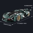 thumbnail image 4 of Leimao 1:8 Super Car Building Sets, Adults Racing Model Car, Decor Collectible Gift(3466 Pcs), 4 of 11