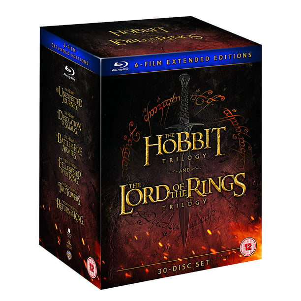 The Lord Of The Rings Trilogy and The Hobbit Trilogy: 6-Film Extended  Edition Collection (Region Free Blu-ray) - Walmart.com - Walmart.com