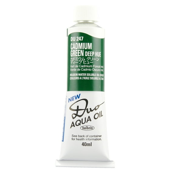DUO Aqua Oil Color 40ml, Cadmium Green Deep Hue