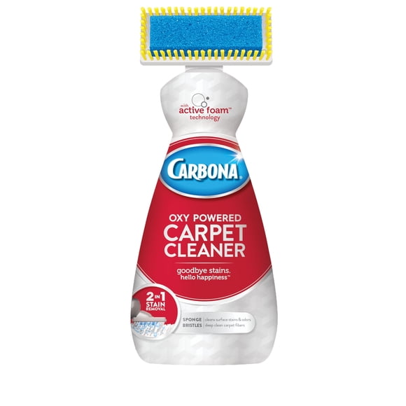 Limpiador de alfombras Carbona 400 ml con espuma activada por oxígeno y cepillo