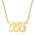 thumbnail image 3 of Collier Chiffre Ange 111 - 999 Collier Acier Inoxydable Femme Long Collier Chiffre Or Collier Numérologie Bijoux Type2, 3 of 8