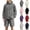 Dark Gray, variant on 2 Piece Sets for Men Casual Sun Protection Hooded Rain Jacket Windbreaker and Cargo Shorts Set Athletic Hiking Camping Outdoor Travel Jogging Sports Outfits Dark Gray L