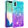 thumbnail image 2 of Funda para iPhone X/iPhone XS Transparente con Brillos Carcasa Protectora Antigolpes con Glitter Brillante, 2 of 5