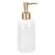 thumbnail image 1 of Dispensador de Jabón Uxcell, Dispensador de Jabón de Mano de Cerámica de 14Oz con Bomba de Plástico para Cocina y Baño, Blanco, 1 of 5