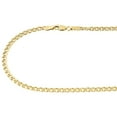 thumbnail image 2 of 10K Yellow Gold 3.5MM Double Cuban Curb Italian Link Chain Necklace 24 Inches, 2 of 5