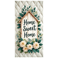thumbnail image 7 of Floral Design Home Decor Sweet Home Decorative Banner Outdoor Indoor Housewarming Gift for Living Room Garden Entryway Decoration, 7 of 7