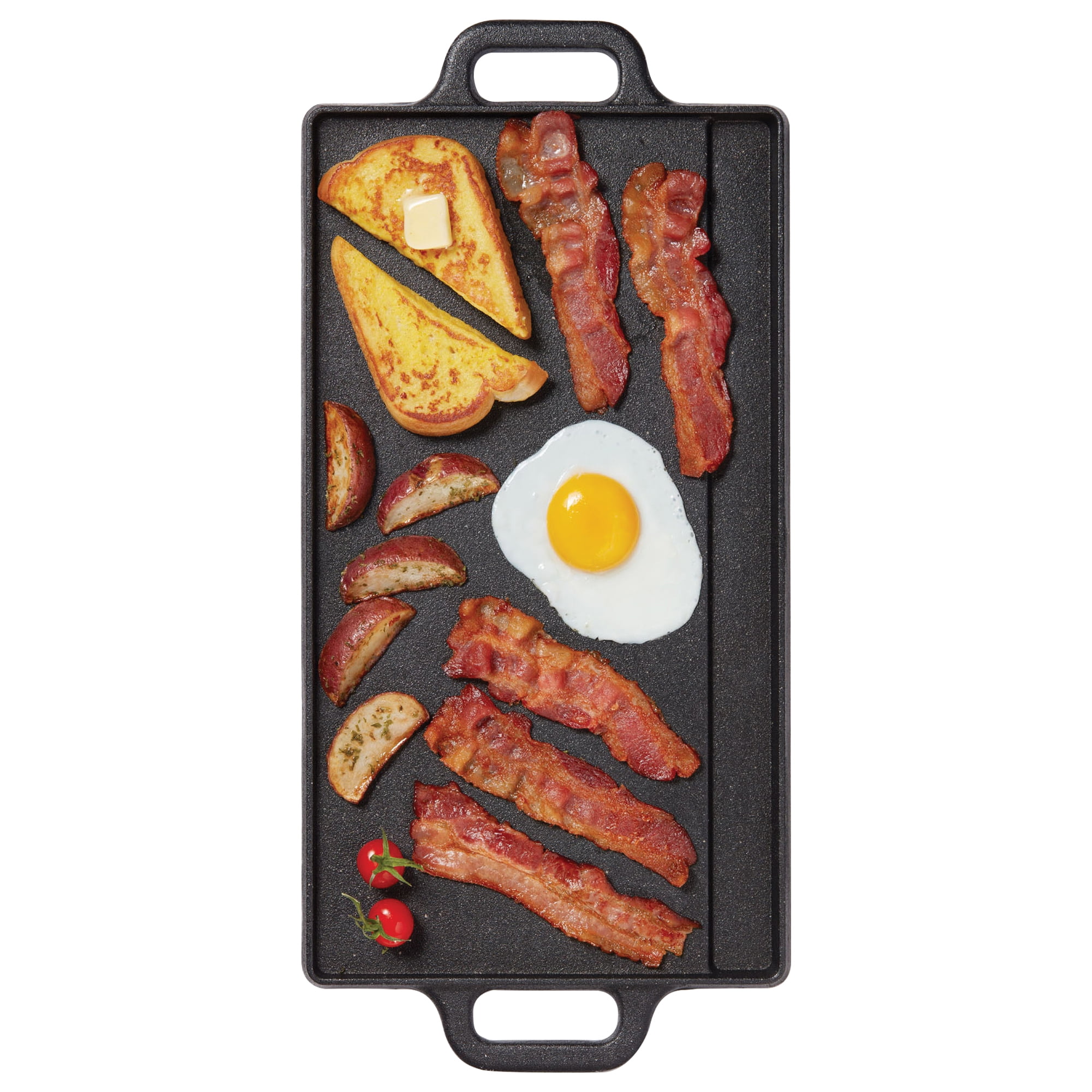 The Rock by Starfrit 032225-003-0000 Traditional Cast Iron Reversible Grill/ Griddle