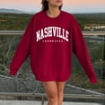 thumbnail image 2 of Youmylove Women Nashville Adult Unisex Crewneck Sweatshirt Pullover Female Streetwear, 2 of 4