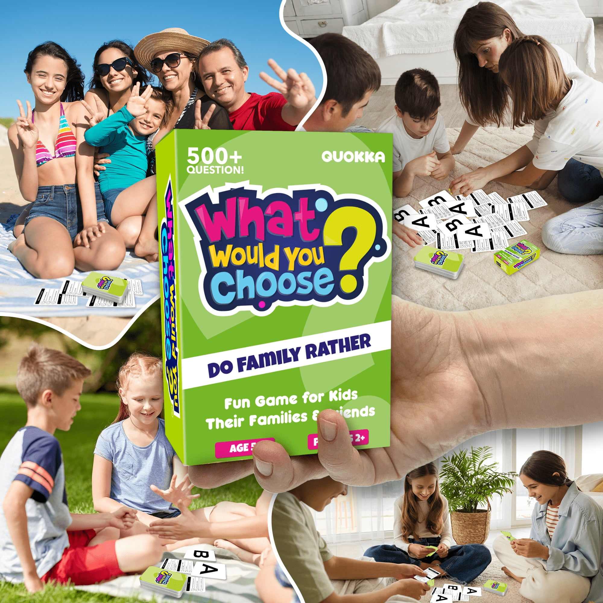 Quokka Card Game Ages 6+ Quiz - What Would You Choose - Family Dilemmas Entertainment