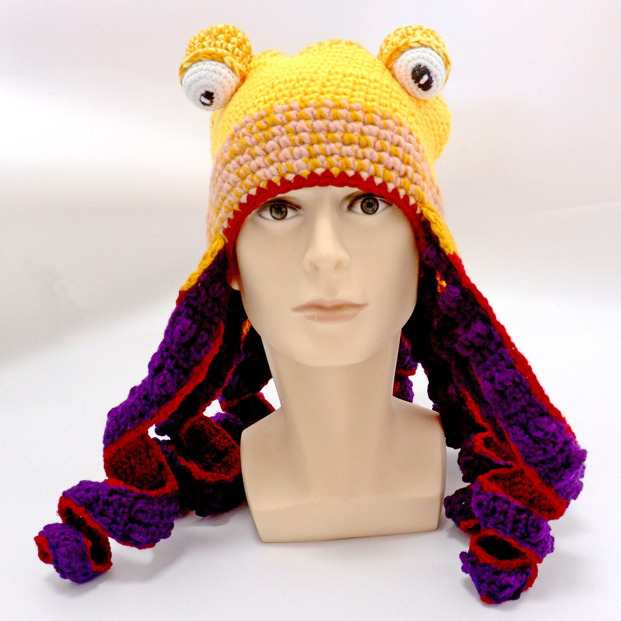 Knitted Winter Hat, Octopus Squid Hat Octopus Costume Hat