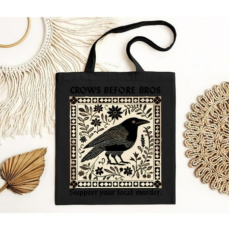 vintage Crows Before Bros Tote Bag  Support Local Murder Tote Bag  Short Sleeves for Men and Women  up to -TH24402