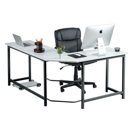Modern L Shaped Desk White Modern L Shaped Desk White
