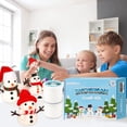 thumbnail image 6 of CandWuom Christmas Craft for Kids, 10Pack Build a Snowman Kit, Air Dry Modeling Clay Snowman Crafts for Kids Xmas Gift, 6 of 8