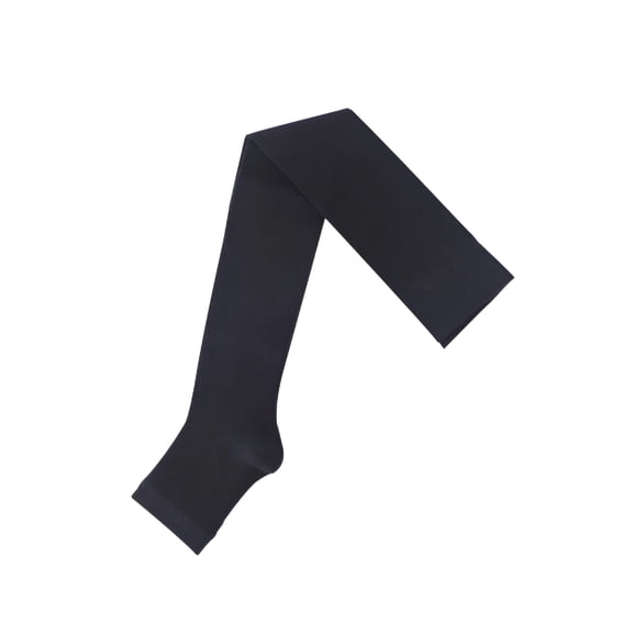 TELOLY 2026 New Open Toe Compression Socks for Women Knee High Breathable Toeless Cotton Stockings for Circulation Support for Work, Travel, Exercise