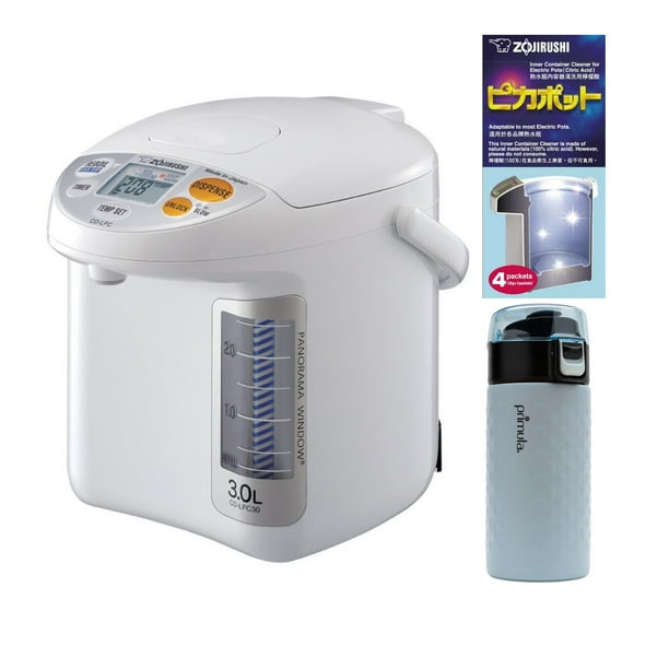 Zojirushi CDLFC30 Water Boiler and Warmer (White) Bundle with