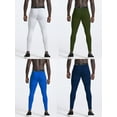 thumbnail image 6 of BUYJYA 5 Pack Men's Athletic Pants Leggings Sports Tights Performance Workout Running Gym Thermal Underwear, 6 of 7