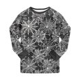 thumbnail image 6 of UAYOTSE Kids Halloween Spider Web Themed Pajama Set, Long‑Sleeve Shirt and Elastic Cuff Pants Dark‑Tone Spider Graphic Sleep Outfit Size 8-9 Years, 6 of 9