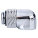thumbnail image 4 of Conector de tubo giratorio de ángulo de 90 grados, conector acodado de rosca G1/4 de refrigeración por agua para PC, plateado, 4 of 9
