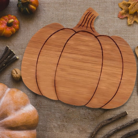 SeekLGT Pumpkin Cutting Board, Halloween Cutting Board, Wooden Pumpkin Shaped Wood Cutting Board for Chopping Meat Vegetables, Fall ,Halloween Kitchen Decor