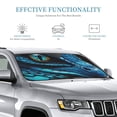 thumbnail image 3 of Fuzoiu Blue Viper Snake Closeup Face Print Car Windshield Sunshade,Foldable Reflective Sun Visor,Windshield Sun Shade,UV Rays Sun Visor Shade,Auto Front Sun Shield Shade-Small, 3 of 8