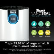 Shark Clean Sense Air Purifier with Odor Neutralizer Technology, HEPA Filter, 500 sq. ft., Captures 99.98% of Particles, Dust, Smoke & Allergens, Portable, White