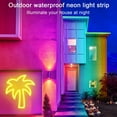 thumbnail image 3 of LED Neon Rope Lights - 16.4ft 24V RGB Flexible Strip Lights with Remote and APP Control, IP65 Waterproof for Bedroom and Outdoor Decor, 3 of 7