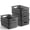 Gray, variant on Plastic Storage Baskets - 8 Pack,Durable, Easy to Use, Flexible, Multi-Purpose, Ideal for Closets, Cabinets, Shelves, Countertops