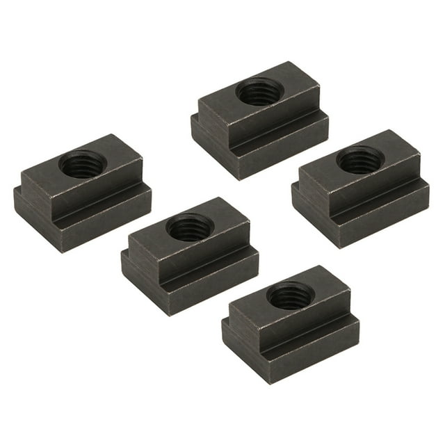 Black Oxide T-Slot Nut, T Sliding Nut Block, 5 Pcs Machine Table Slot Case For T-slot Aluminum Extrusion Connection