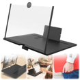 thumbnail image 2 of 2025 Foldable 3D HD Phone Screen Magnifier - Portable Magnifying Stand for 10-12 Inch Screens, Clear Eye Protection, Adjustable Movie Viewing Amplifier, Black, Magnifier, 2 of 8