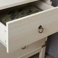 thumbnail image 4 of SAFAVIEH Galio Traditional Style 2 Drawer Nightstand, White/Gold (18.5 in. W x 15.4 in. D x 22.2 in. H), 4 of 13