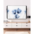 thumbnail image 3 of Outdoor TV Cover 30 to 32 Inch Weatherproof, Blue Tulips Flower Waterproof TV Screen Protector for Outside Decor with Zipper and Pocket 30"L x 19"H&nbsp; , Abstract Floral, 3 of 7