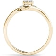 thumbnail image 3 of 1/10 Carat T.W. Diamond Bypass Cluster 10kt Yellow Gold Engagement Ring, 3 of 5